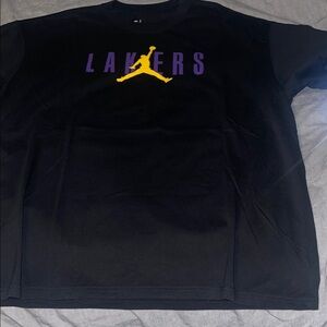 Nike Black NBA Tee. Lakers/Jordan short sleeve. Size XL